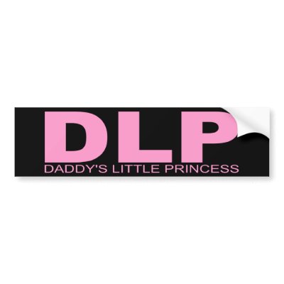 Attitudes - "Daddy's Little Princess" Bumper Sticker by outoftheboxx