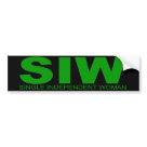 standard_bumpersticker - If you are an "Single Independent Woman" or if you know someone who is an "Independent Woman",  then this is just for you.