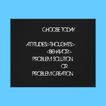Attitudes Wrapped Canvas canvas prints
