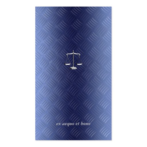 ATTORNEY AT LAW - Business Card (back side)