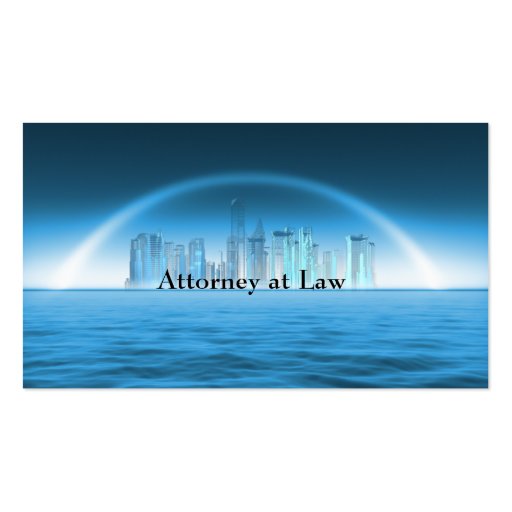 attorney at law business card (front side)