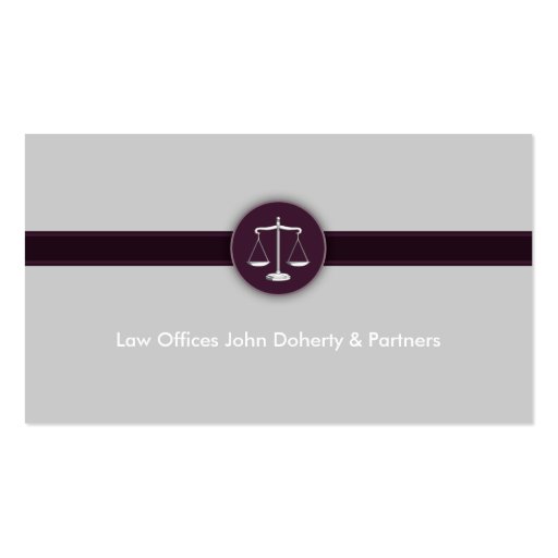 Attorney at Law - Business Card (front side)