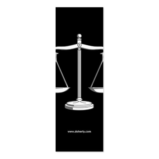 ATTORNEY AT LAW - Business Card (back side)