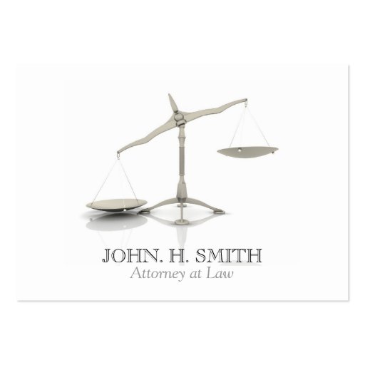 Attorney at Law Business Card (front side)