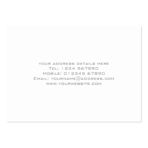 Attorney at Law Business Card (back side)