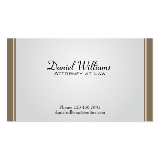 Attorney at Law Business Cards Zazzle
