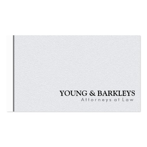 Attorney at Law - Business Cards (front side)