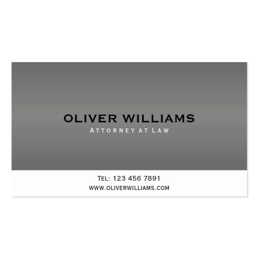 Attorney at Law - Business Cards (front side)