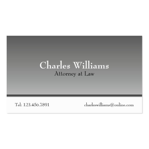 Attorney at Law - Business Cards (front side)