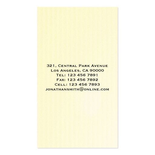 Attorney at Law - Business Cards (back side)