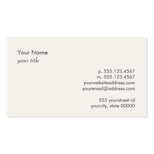 Attorney at Law Justice Scale Black Business Card (back side)
