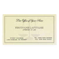 Attorney At Law Office Simple Linen Texture Business Card Templates