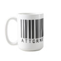 Attorney Barcode mugs