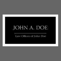 Attorney Black Banner - Available Letterhead - business cards