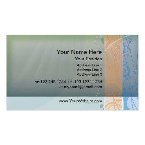 Attorney Business Card (back side)