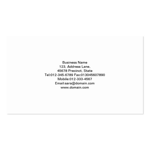 Attorney Business Card Circle Dots Motif (back side)