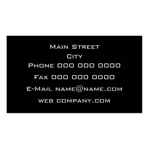 attorney business card templates (back side)