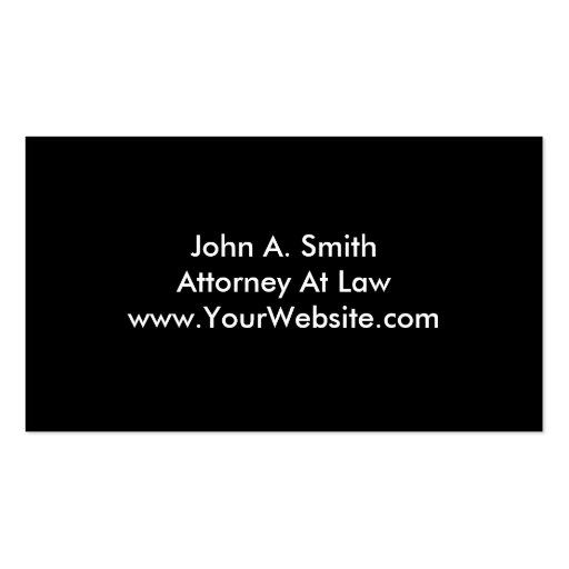 Attorney Business Cards (back side)