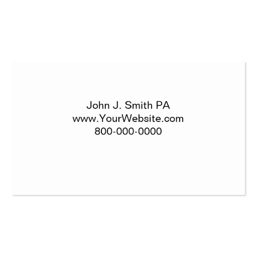 Attorney Business Cards (back side)