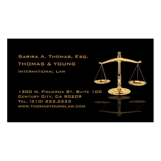 Attorney business cards/DIY color+fonts (back side)