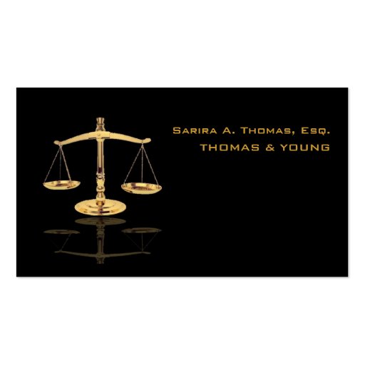 Attorney business cards/DIY color+fonts (front side)