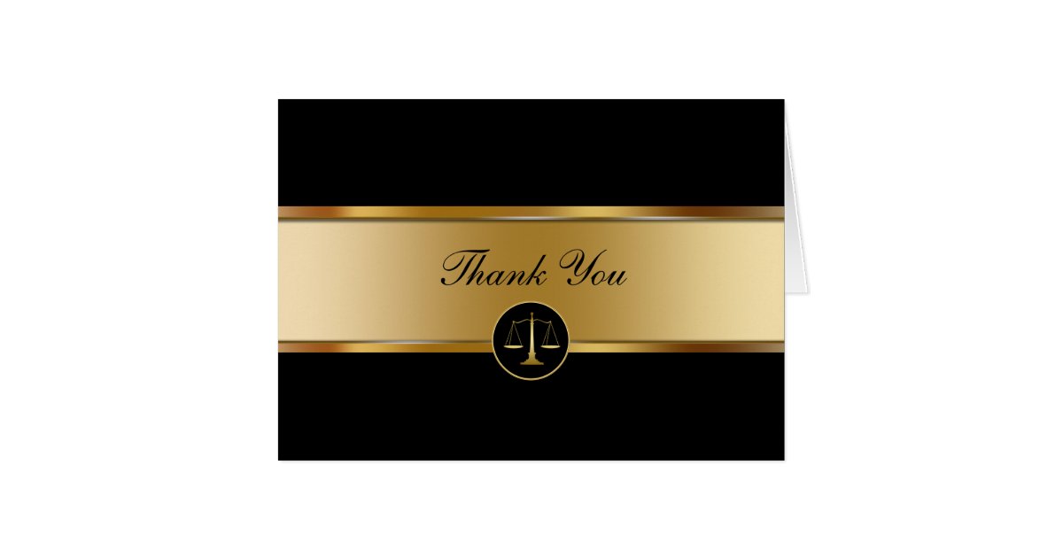 Attorney Business Thank You Cards Zazzle