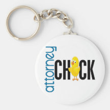 Attorney Chick Keychain