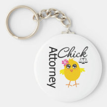 Attorney Chick v1 Keychains