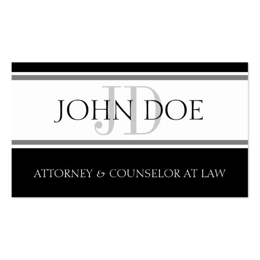 Attorney D Stripe - Available Letterhead - Business Card (front side)