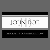 Attorney D Stripe W/W business cards