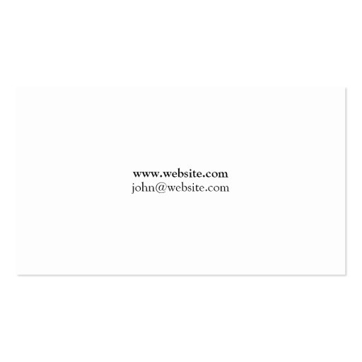 Attorney, Elegant Clean II Business Card Template (back side)