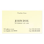 Attorney Elegant Clean II Business Card Template