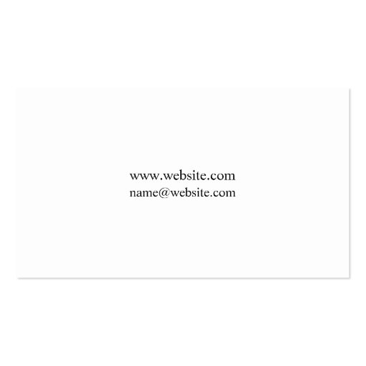 Attorney Elegant Clean II Business Card Template (back side)