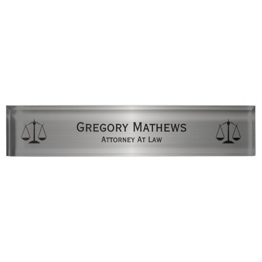 Attorney Executive Desk Name Plates Zazzle