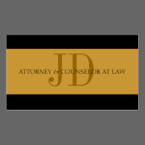 Attorney Gold/Gold business cards