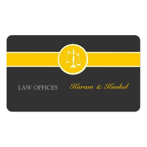 Attorney Justice Scales Business Card Template
