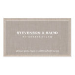 Attorney Law Office Linen Texture Look Business Card Templates