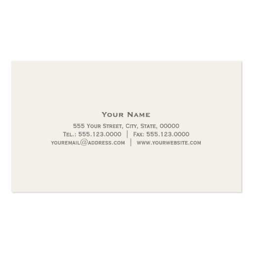 Attorney Law Office Linen Texture Look (No Line) Business Card Templates (back side)