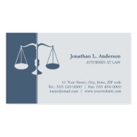 Attorney / Lawyer - Blue business card