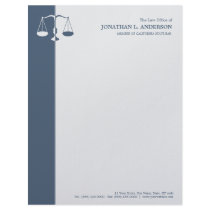 Attorney / Lawyer - Blue letterhead