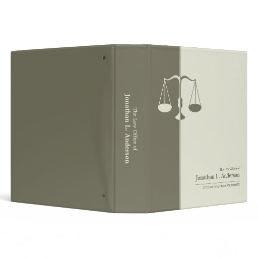 Attorney / Lawyer business binder Zazzle
