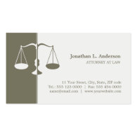 Attorney / Lawyer business card