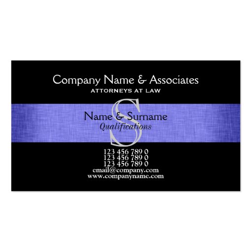 Attorney Lawyer Business Card Template