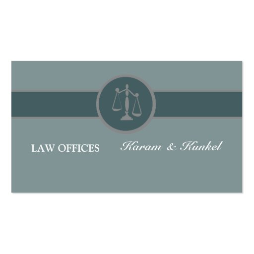 Attorney  Lawyer Business Card Templates (front side)