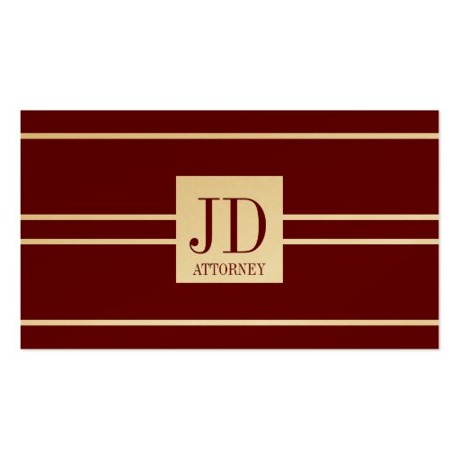 Attorney Lawyer Gold Paper Cherry White Pendant Business Card Template (front side)