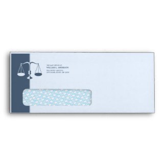 Attorney / Lawyer / Law Firm (Blue) envelope envelope