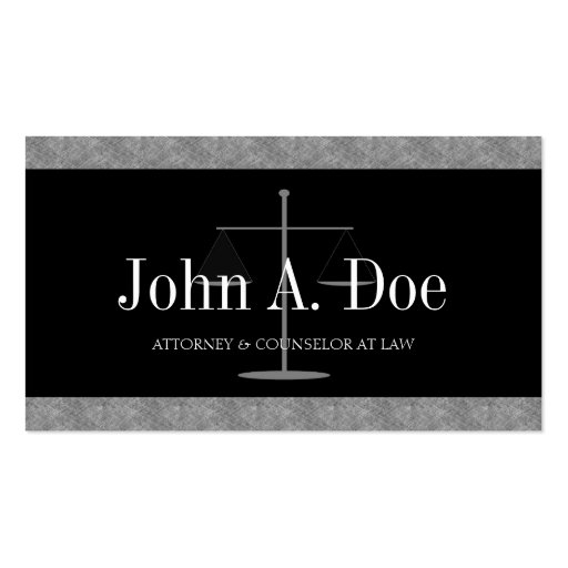 Attorney Lawyer Law Firm Blue Marble Black Banner Business Card Template (front side)