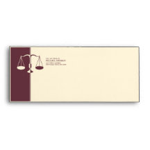 Attorney / Lawyer / Law Firm - Burgundy envelope