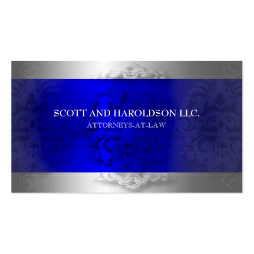 Attorney/Lawyer/Law Firm Business Card (front side)