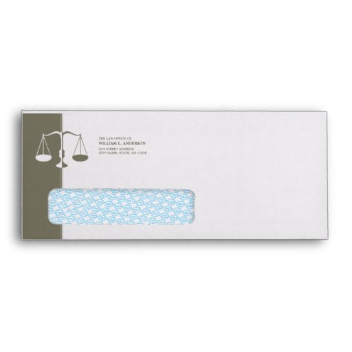 Attorney / Lawyer / Law Firm envelope Zazzle